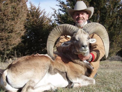 Man with a ram.