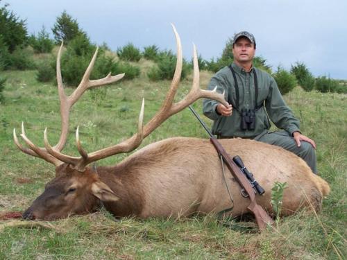 Man with Elk